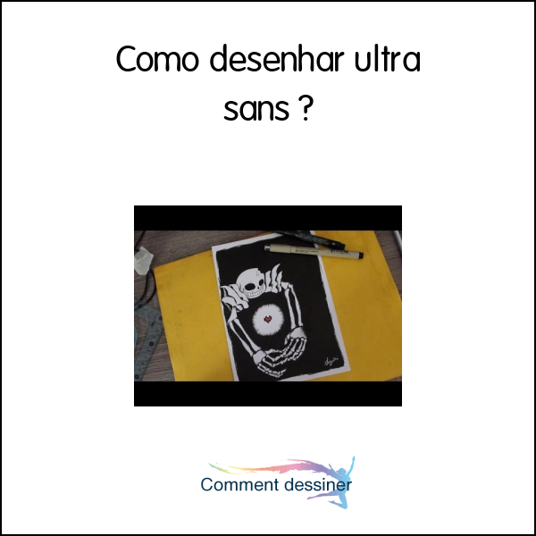 Como desenhar ultra sans